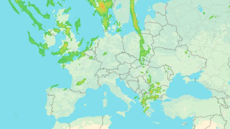 Niederschlag weather map