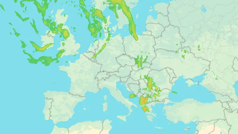 Niederschlag weather map
