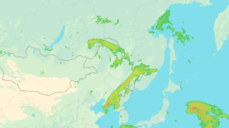 Precipitation weather map
