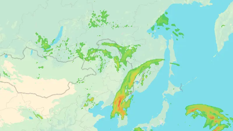 Precipitation weather map