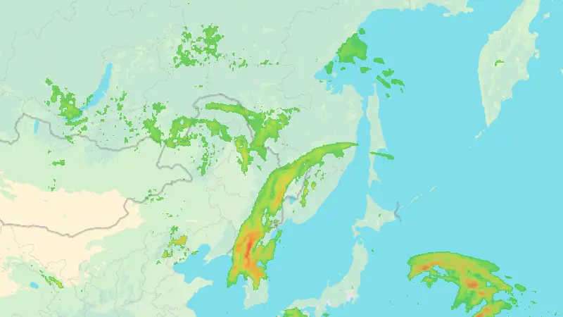 Precipitation weather map