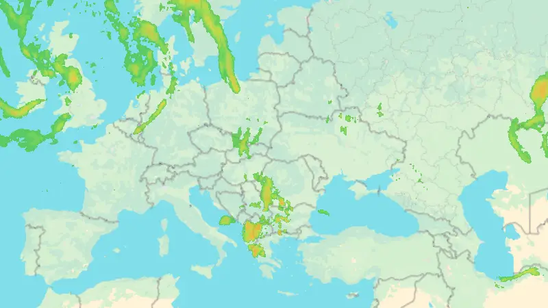 Precipitații weather map
