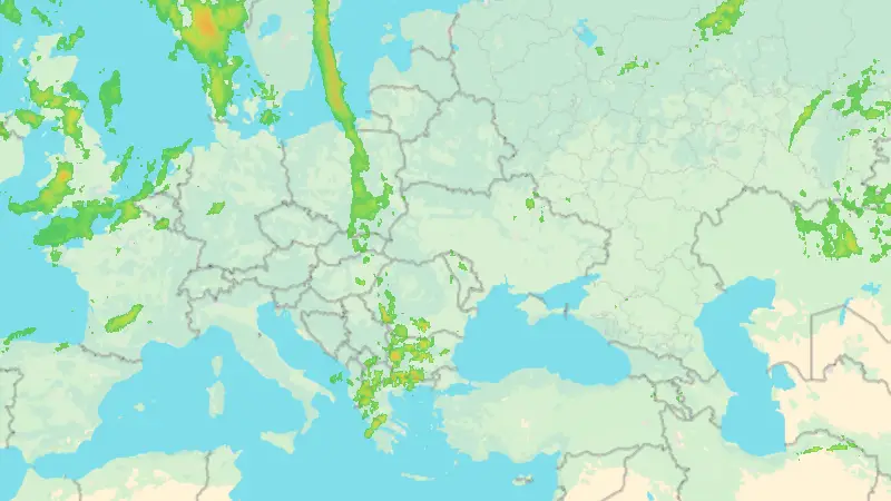 Precipitații weather map