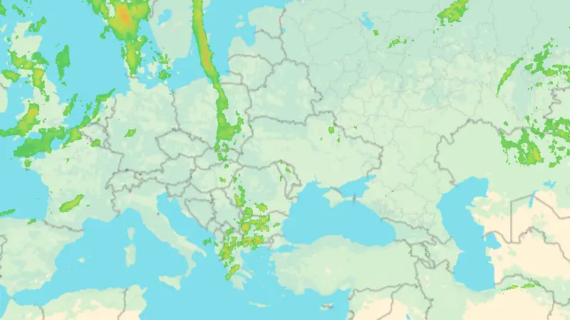 Precipitații weather map