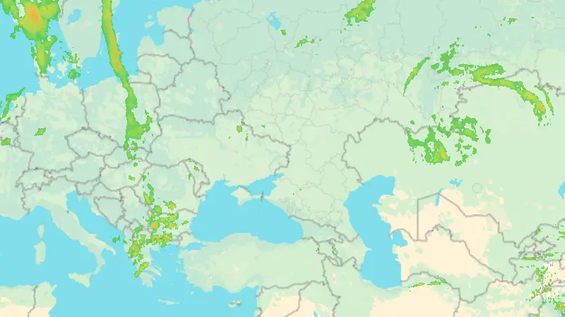 Precipitation weather map