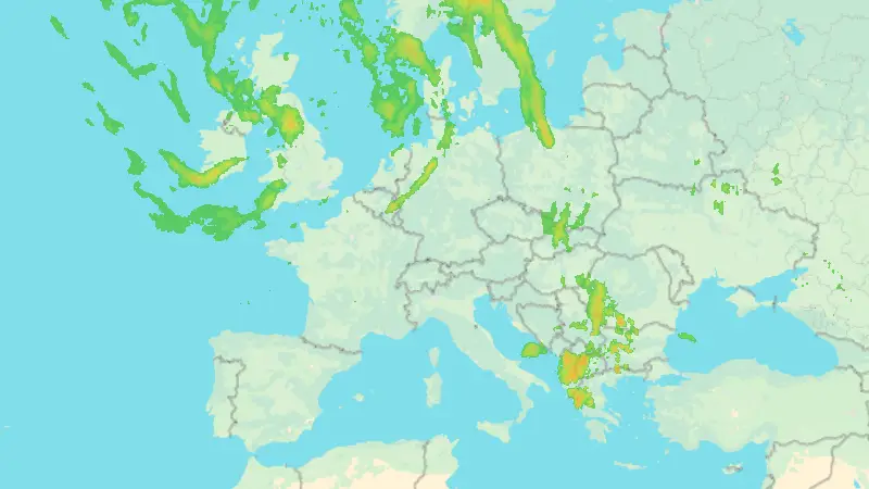 Niederschlag weather map