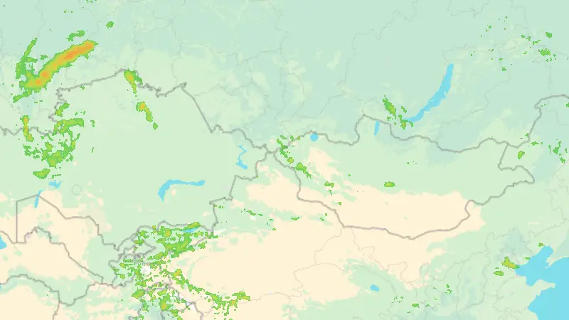 Precipitation weather map