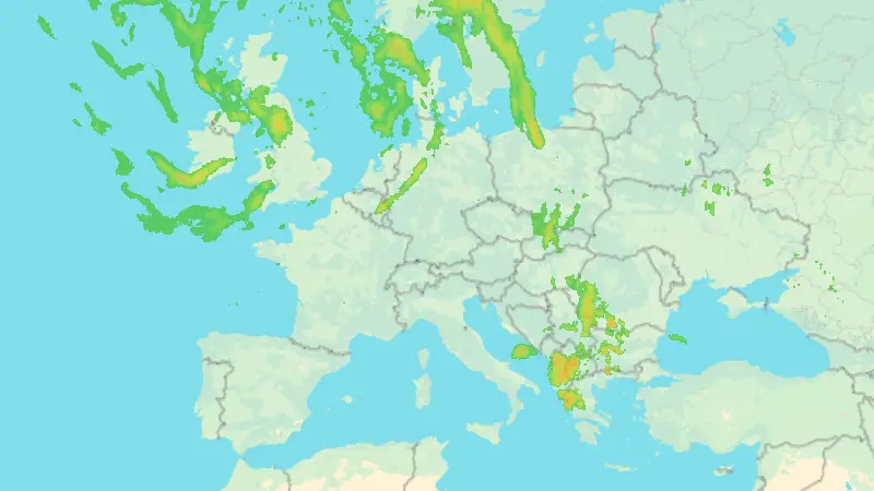 Niederschlag weather map