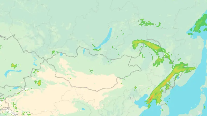 Precipitation weather map