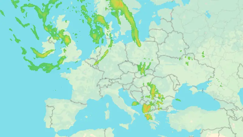 Niederschlag weather map