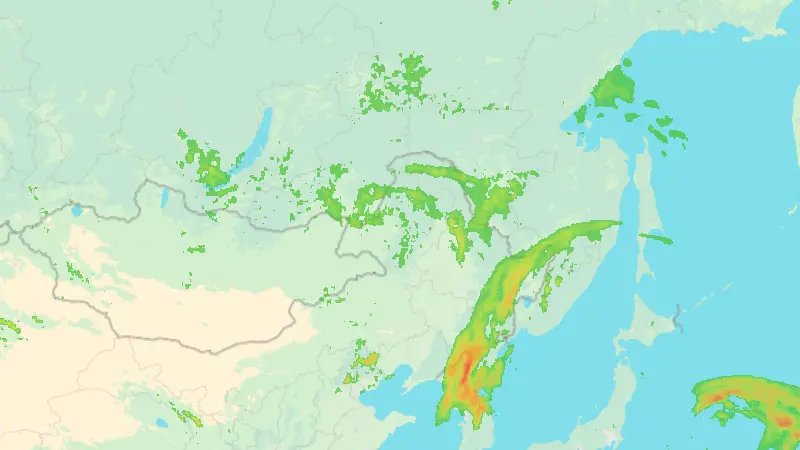 Precipitation weather map