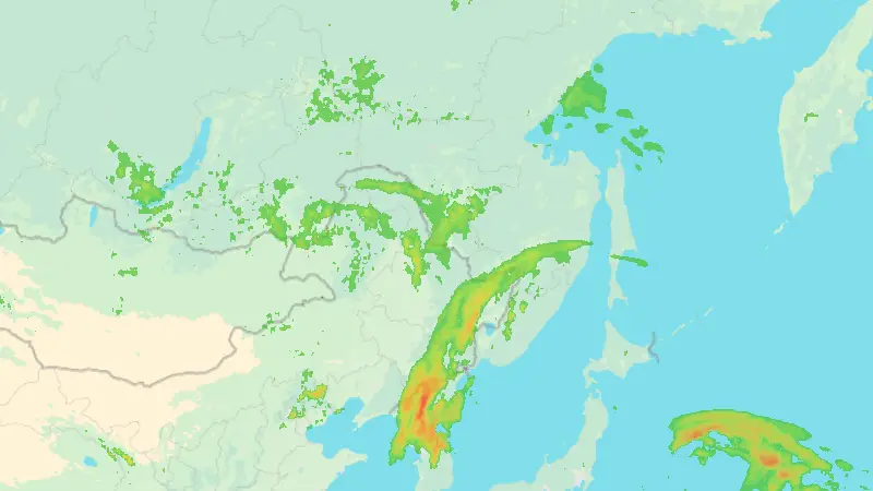 Precipitation weather map