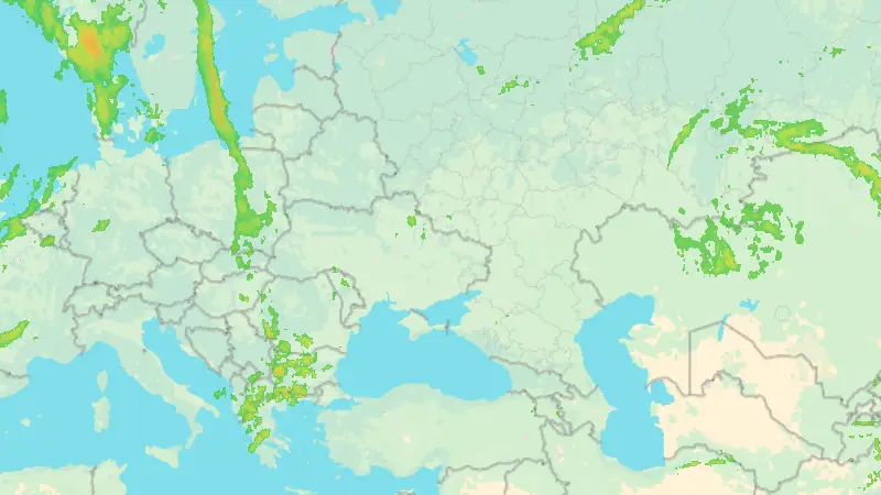 Srážky weather map