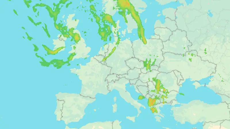 Niederschlag weather map
