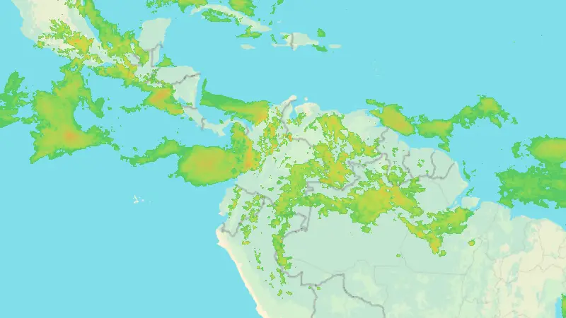 Precipitación weather map