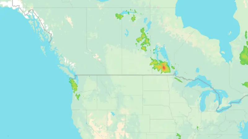 Srážky weather map