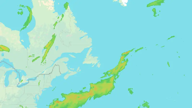 Precipitation weather map