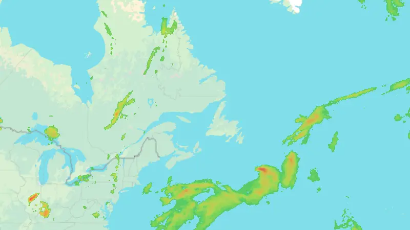 Nedbør weather map