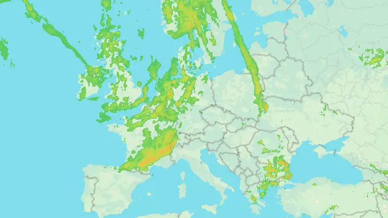 Niederschlag weather map