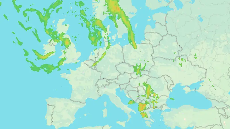 Niederschlag weather map