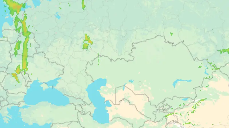 Nedbør weather map