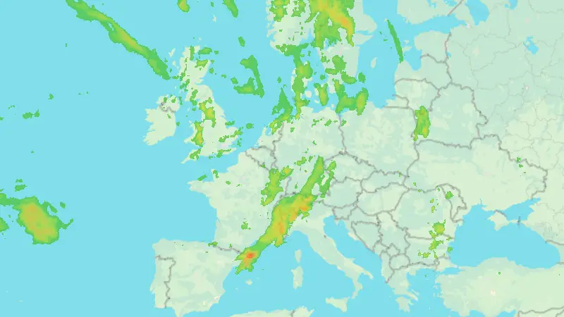 Precipitazioni weather map