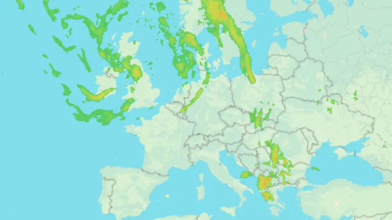 Niederschlag weather map
