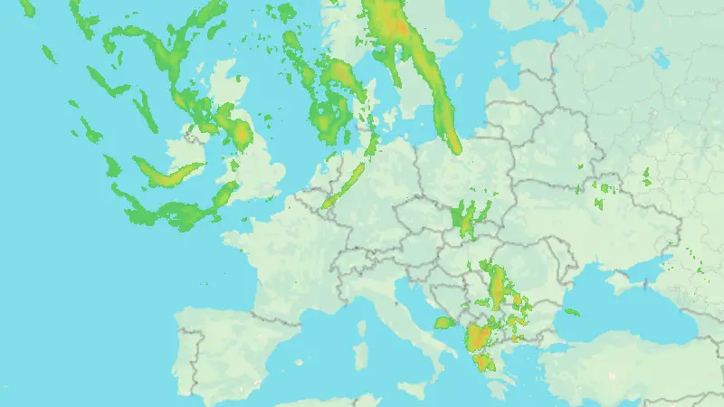 Niederschlag weather map