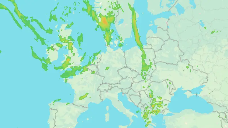 Niederschlag weather map
