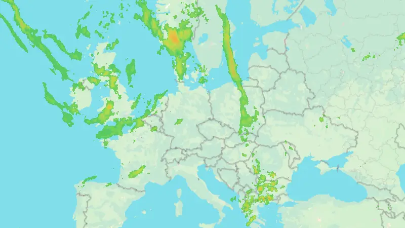 Niederschlag weather map