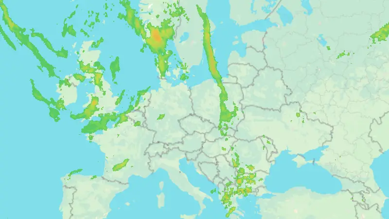 Niederschlag weather map