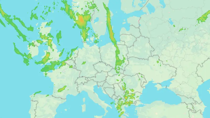 Srážky weather map