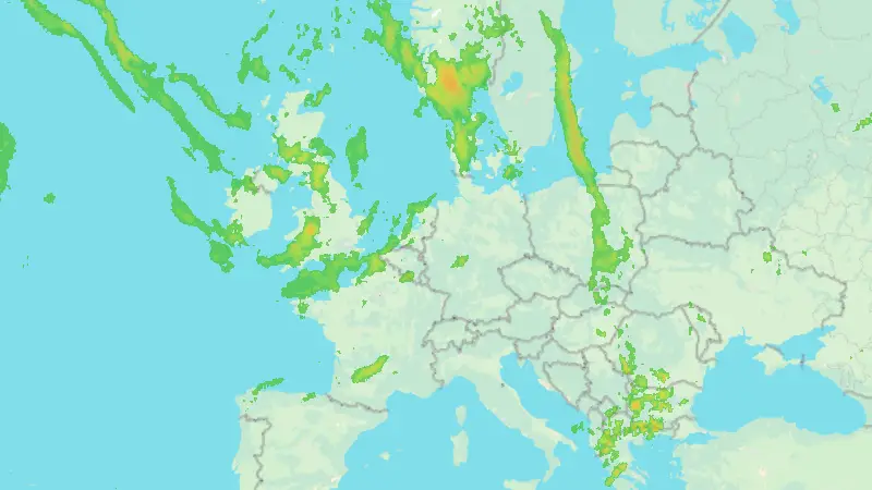 Niederschlag weather map
