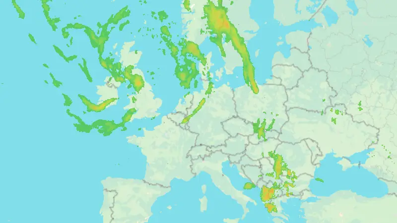 Niederschlag weather map