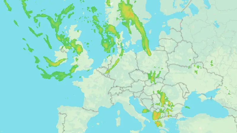 Niederschlag weather map