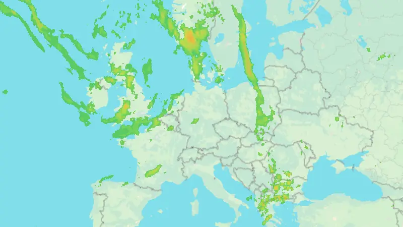 Niederschlag weather map
