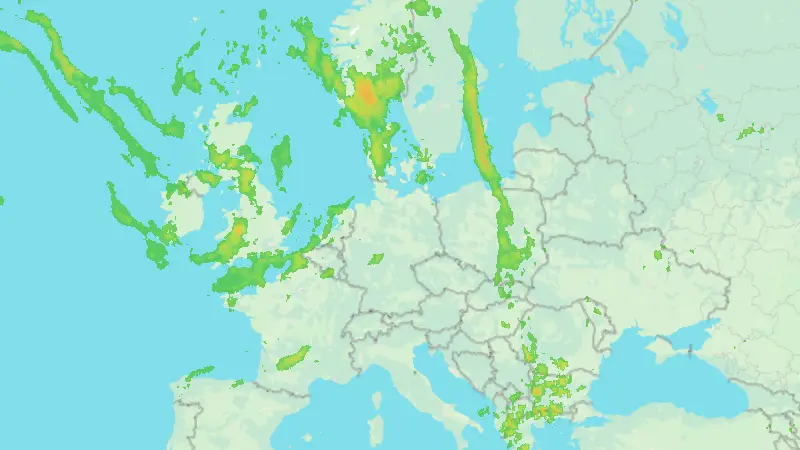 Niederschlag weather map