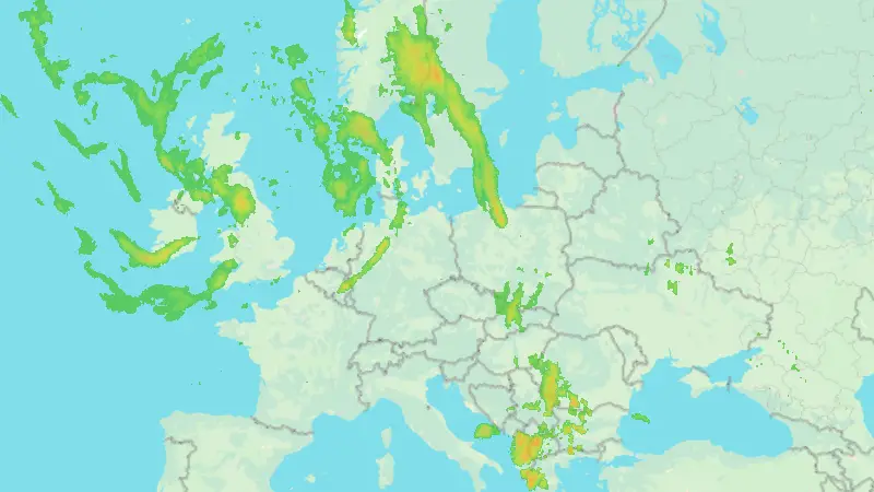 Niederschlag weather map