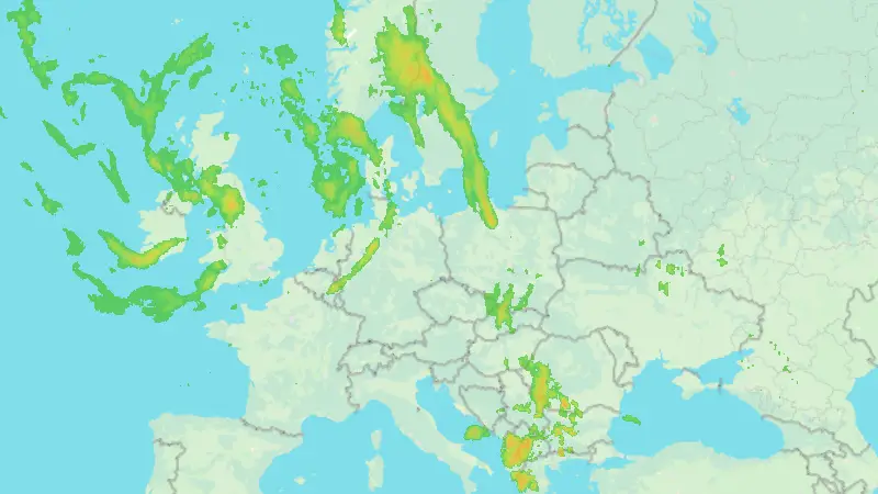Niederschlag weather map