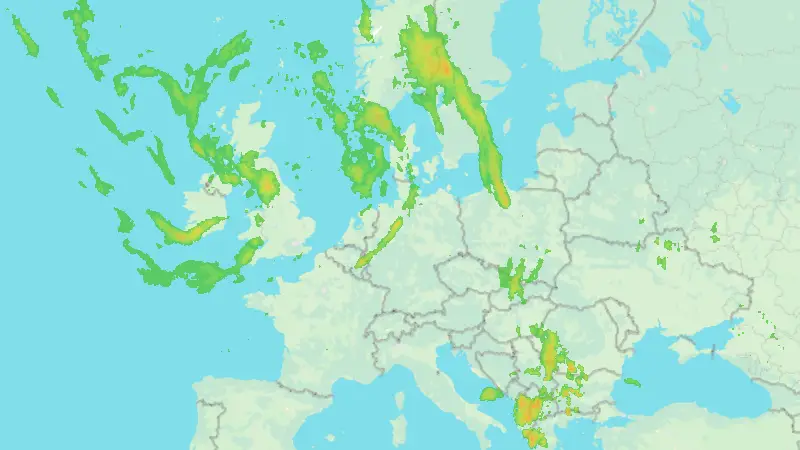 Niederschlag weather map