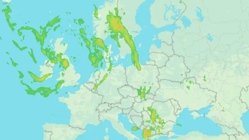 Niederschlag weather map