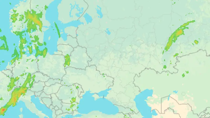 Precipitation weather map