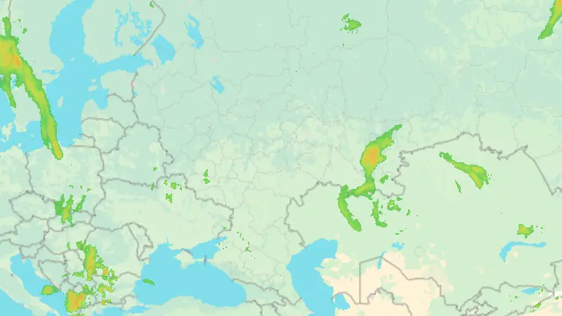Precipitation weather map