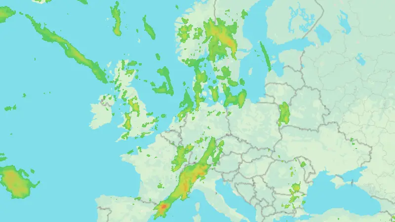 Niederschlag weather map