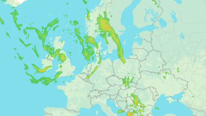 Niederschlag weather map
