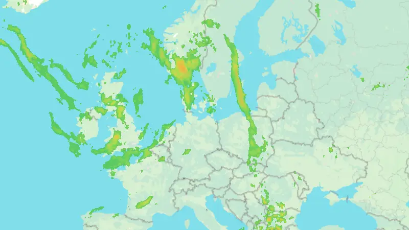 Niederschlag weather map