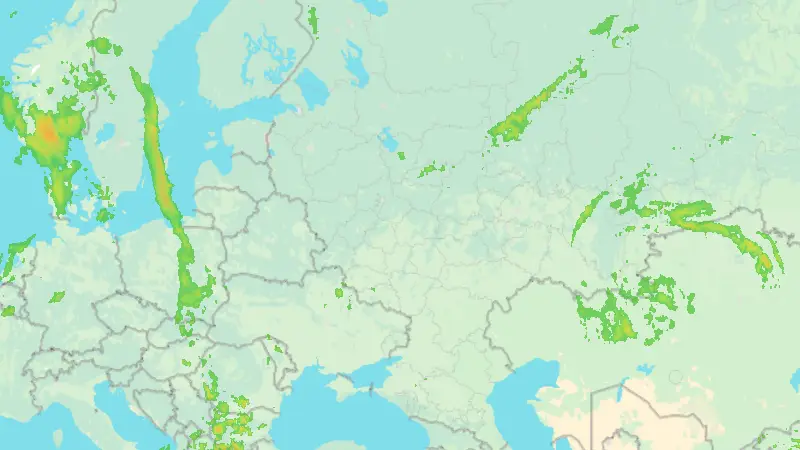 Srážky weather map