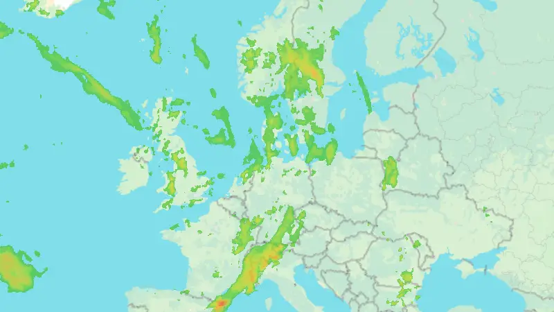 Niederschlag weather map