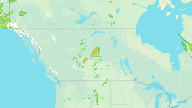 Nedbør weather map