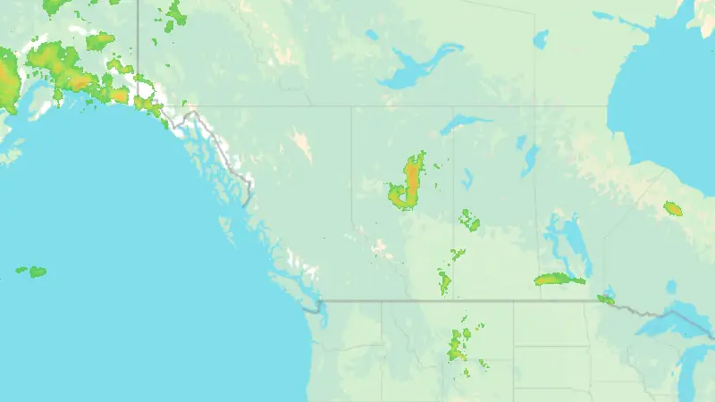 Précipitations weather map